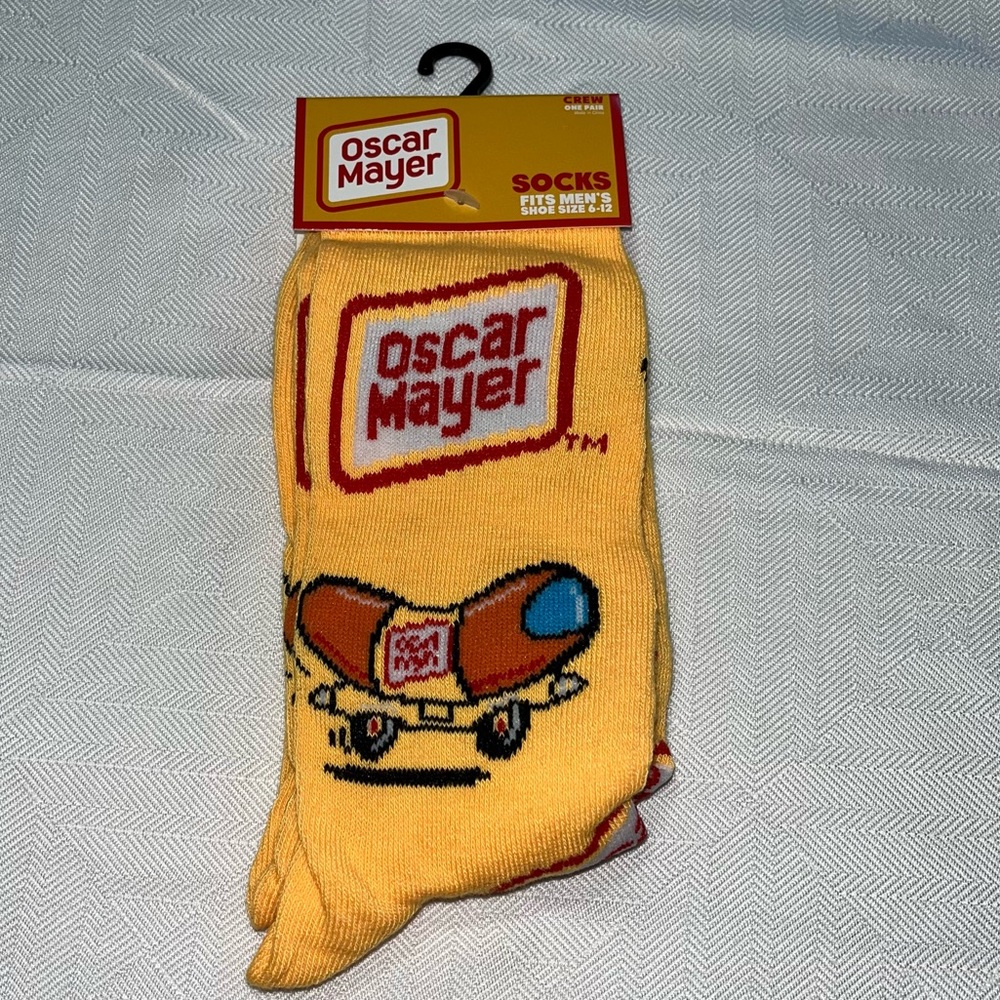 Odd Sox Oscar Mayer Hot Dog Weinermobile‎ Crew Socks New with Tag